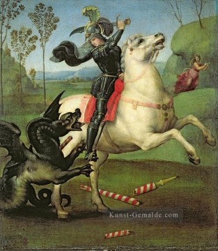 Raphael Werke - St George der Drache Renaissance Meister Raphael